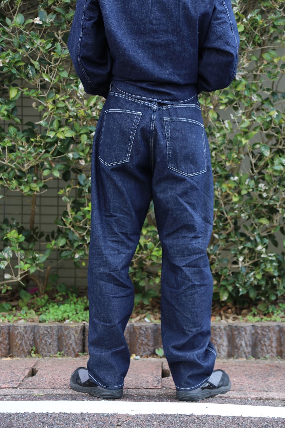 Graphpaper Denime Five Pocket Pants & Denime Regular Collar Shirt style 2020.12.14