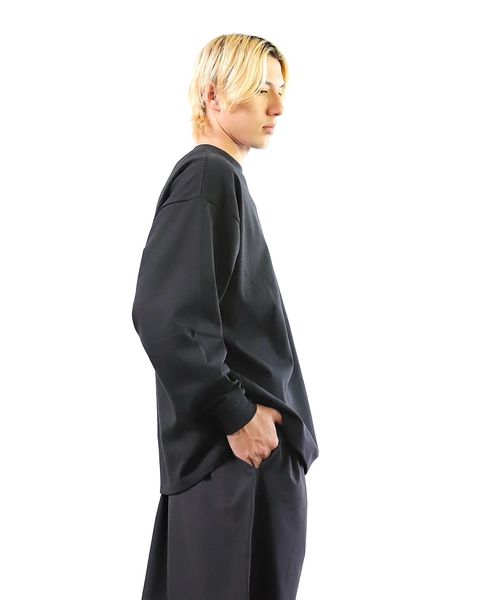 VIBTEX for FreshService 24SS  L/S CREW NECK TEE(BLACK) style 2024.5.17