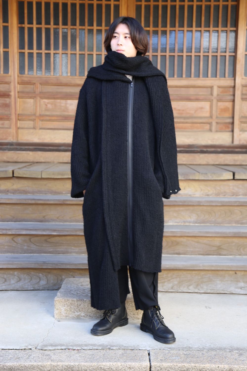 美品】yohji yamamoto ロングコート-