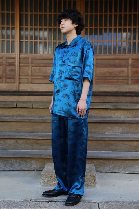 MATSUFUJI DAYDREAM Prinnted Jacket(M211-0102) style. 2021.05.08.