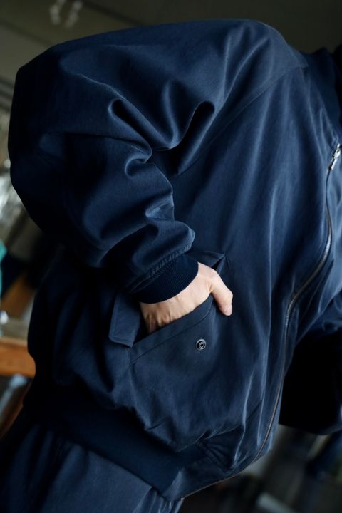 A.PRESSE Silk Padding Jacketスタイル.2025.1.12.