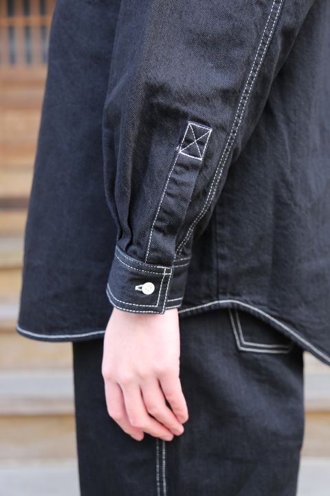 Graphpaper Denime Regular Collar Shirt & Denime Five Pocket Pants style.2020.12.20.