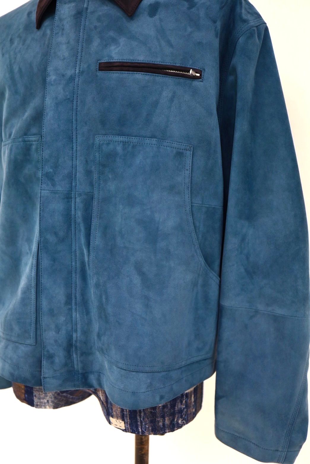 YOKE SPRING SUMMER 2026 Goat Suede Work Jacket(YK26SS01163B)TURQUOISE☆12月20日(土)発売！