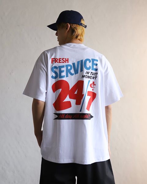 FreshService 24SS CORPORATE PRINTED S/S TEE "All Day All Night" style 2024.3.8