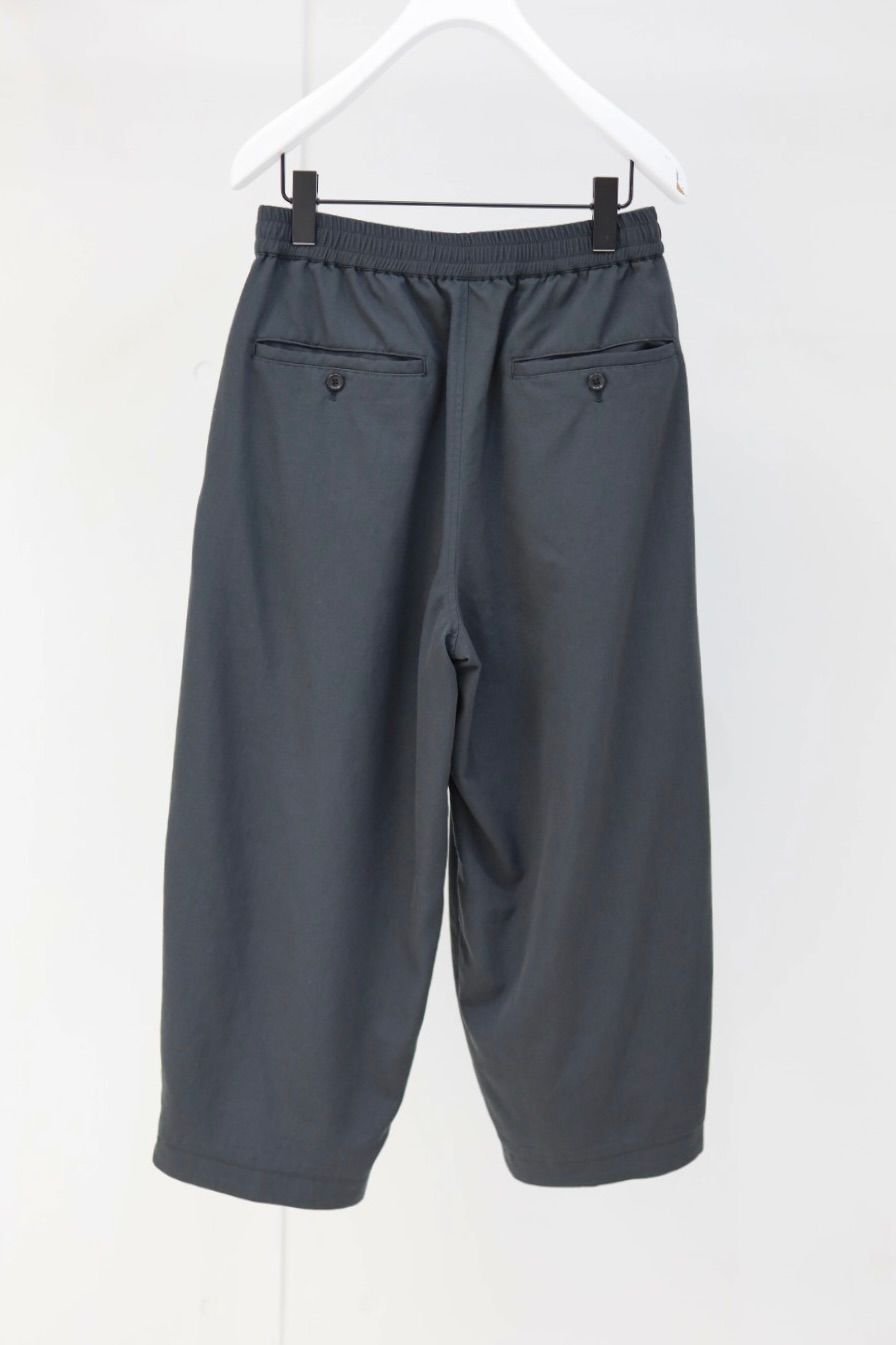 グラフペーパー 26SS Fulled Wool Twill Wide Easy Pants(GM261-40342)CHARCOAL☆2月7日(土)発売！
