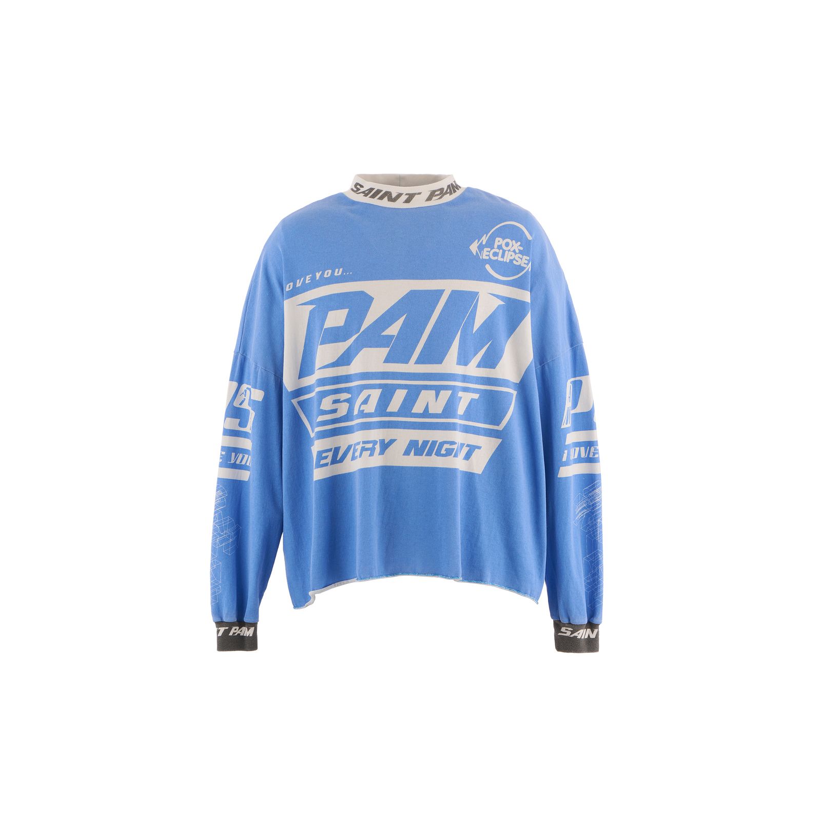 セントマイケル Tシャツ SAINT PAM LS TEE(SM-HR1-0000-C28)BLUE★9月27日(土)発売！
