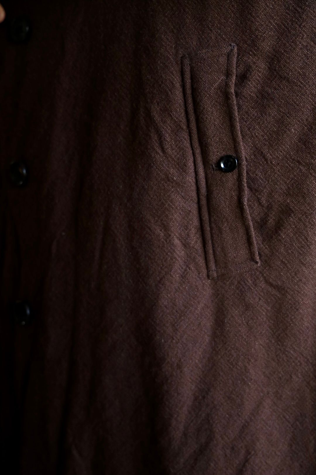 blurhms Classic Wool Balmacaan Coat"BROWN"スタイル.2025.10.13.
