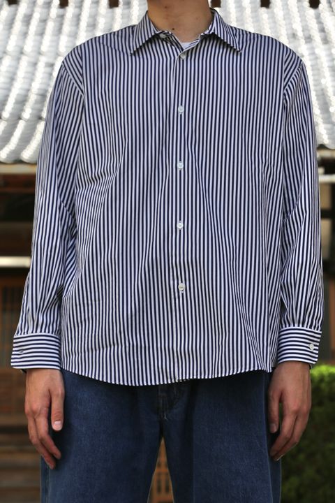 A.PRESSE Regular Collar Shirt"STRIPE"style.7.23.