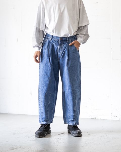 イズネス25AW 5PK BALLOON PANTS(Enzyme Wash)(1006AWBALOON5PK01-1)INDIGO