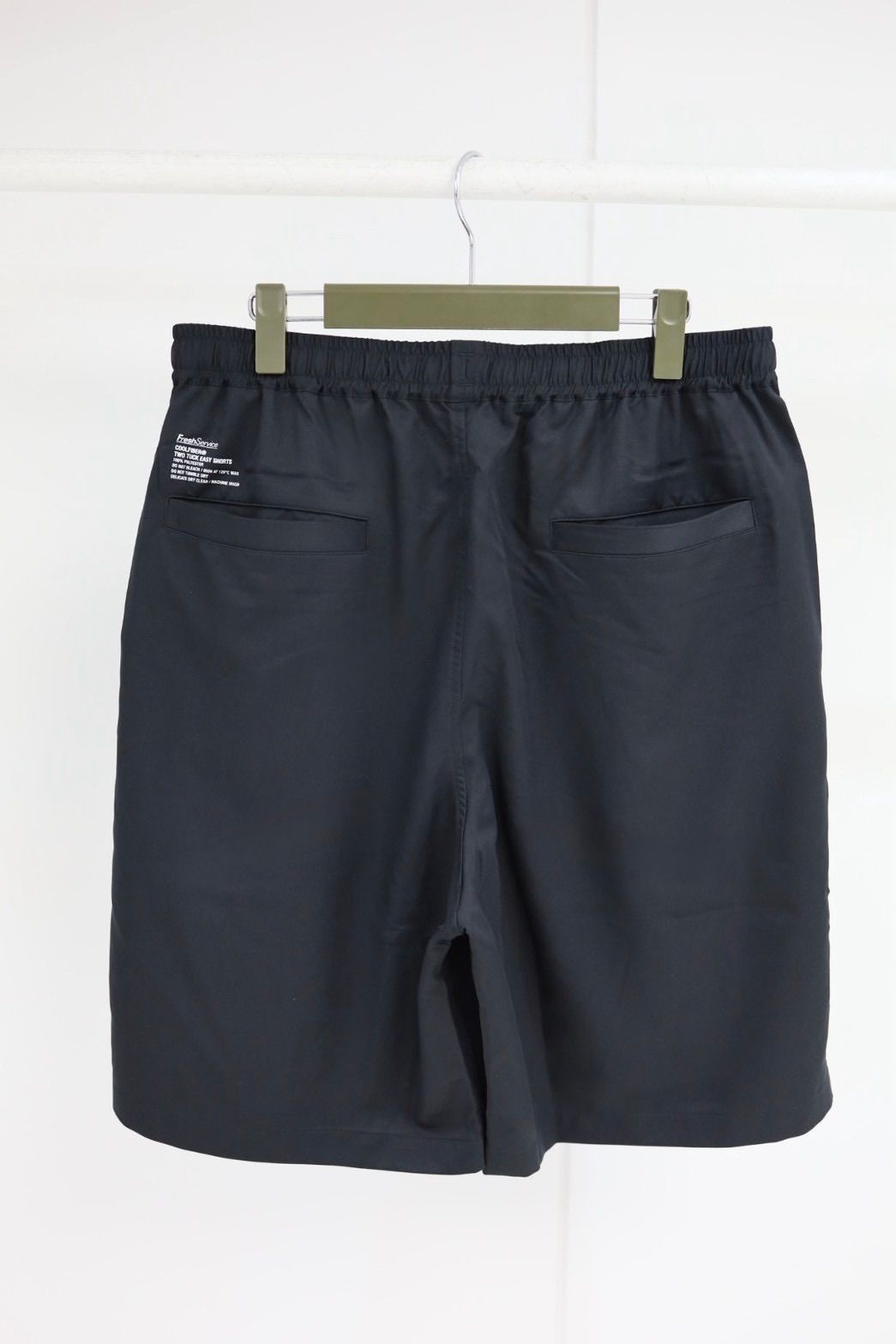 フレッシュサービスCOOLFIBER TWO TUCK EASY SHORTS (FSC261-40258)BLACK☆4月11日(土)発売！