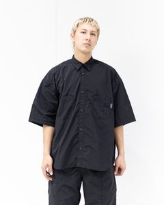 コムデギャルソンオム26SS ナイロンタッサー半袖シャツ(HQ-B021-051)BLACK☆5月1日(金)発売！