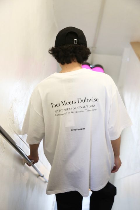 Graphpaper POET MEETS DUBWISE for Graphpaper Oversized Tee “WORDS AND SILENCE”style. 2021.05.26.