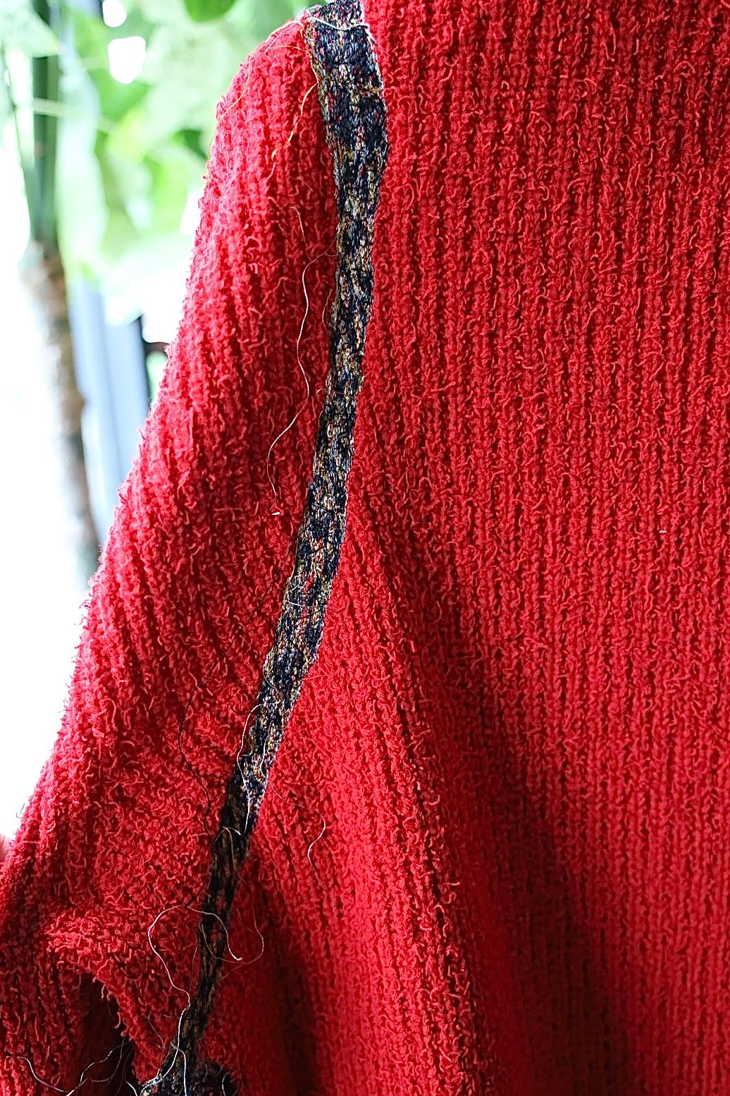doublet ダブレット26AW TROMPE L’OEIL EMBROIDERY HALF ZIP KNIT (26AW56KN229)RED☆8月15日(土)発売！