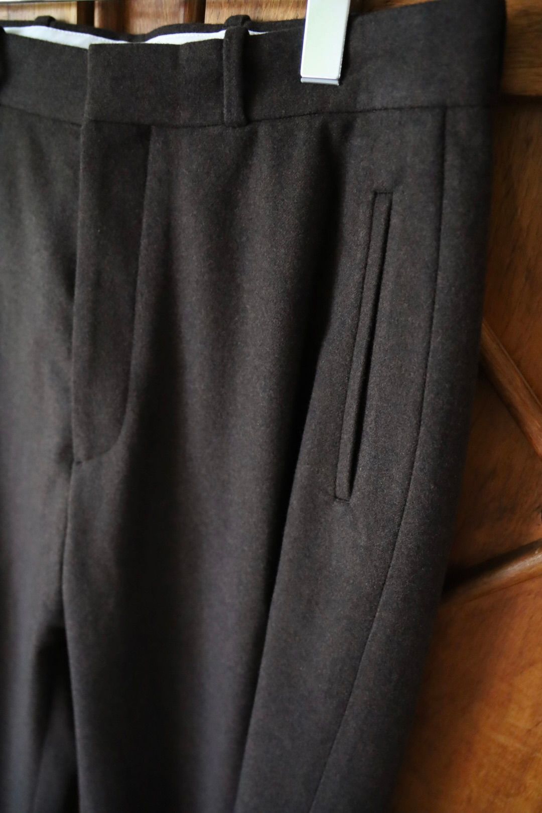 アプレッセ 2026 STYLE2 Wool Flannel Wide Trousers(26AAP-04-03)BROWN☆9月19日(土)発売！