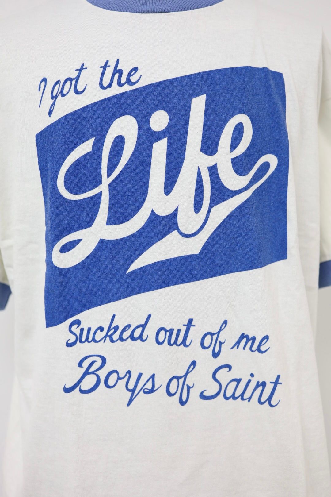 セントマイケル 26SS RINGER TEE BOS_SS T-SHIRT(SM-MK8-0000-C16)WHITE☆4月29日(水)新作発売！