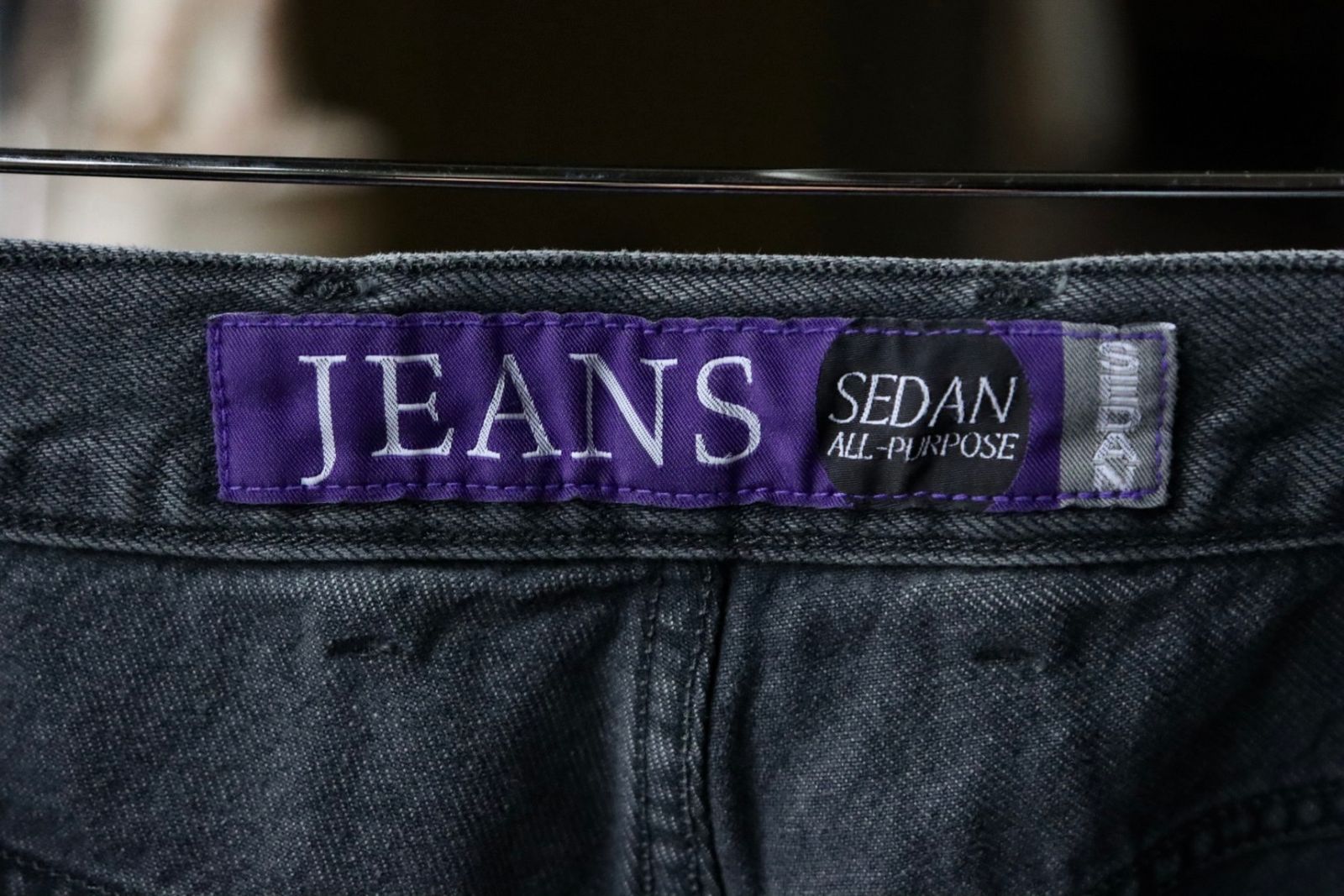 セダンオールパーパス SS24 Oval Logo Denim Pant(SD24S-PT01)Pale Black