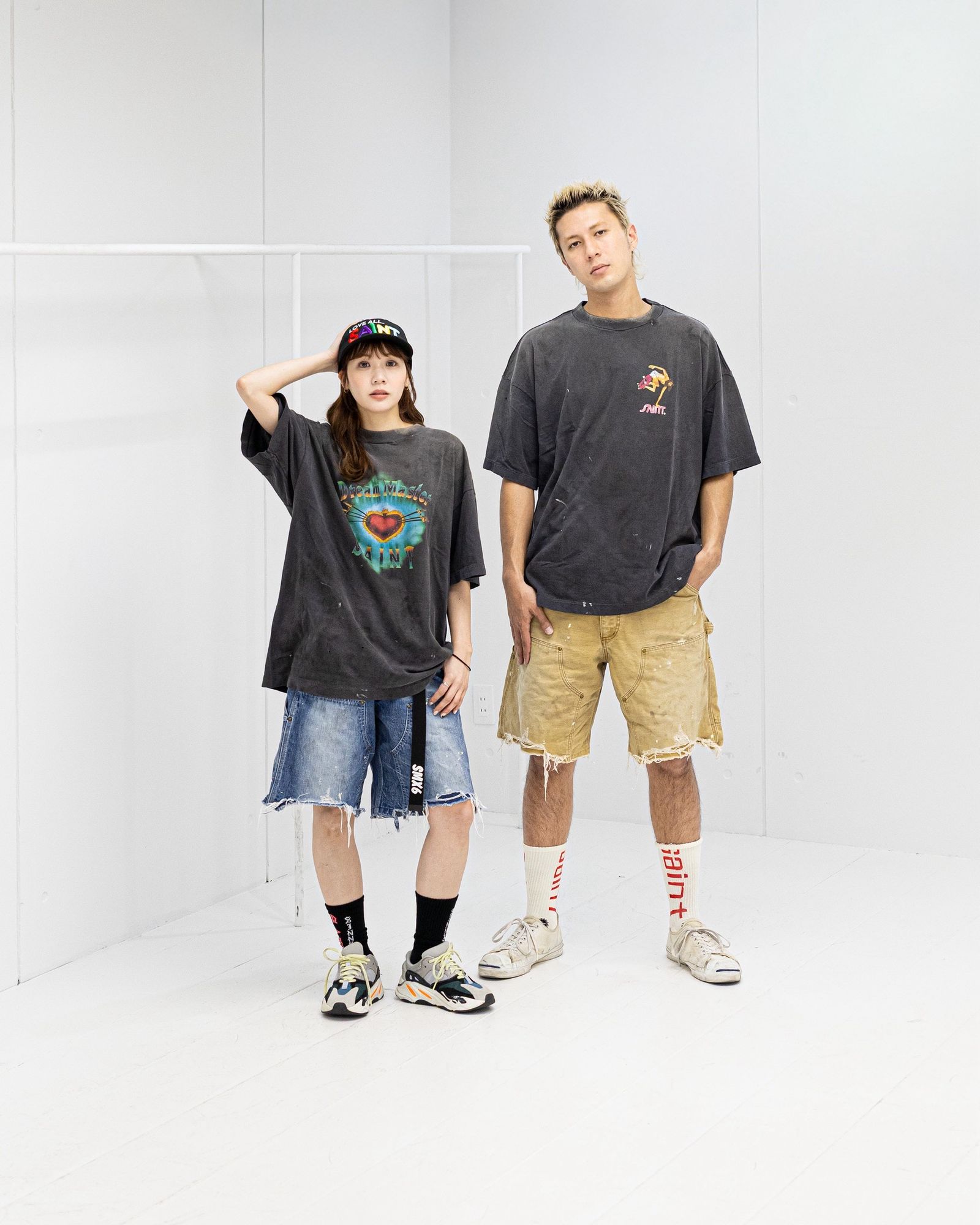 セントマイケル 26SS HEART_SS T-SHIRT(SM-MK8-0000-003)BLACK