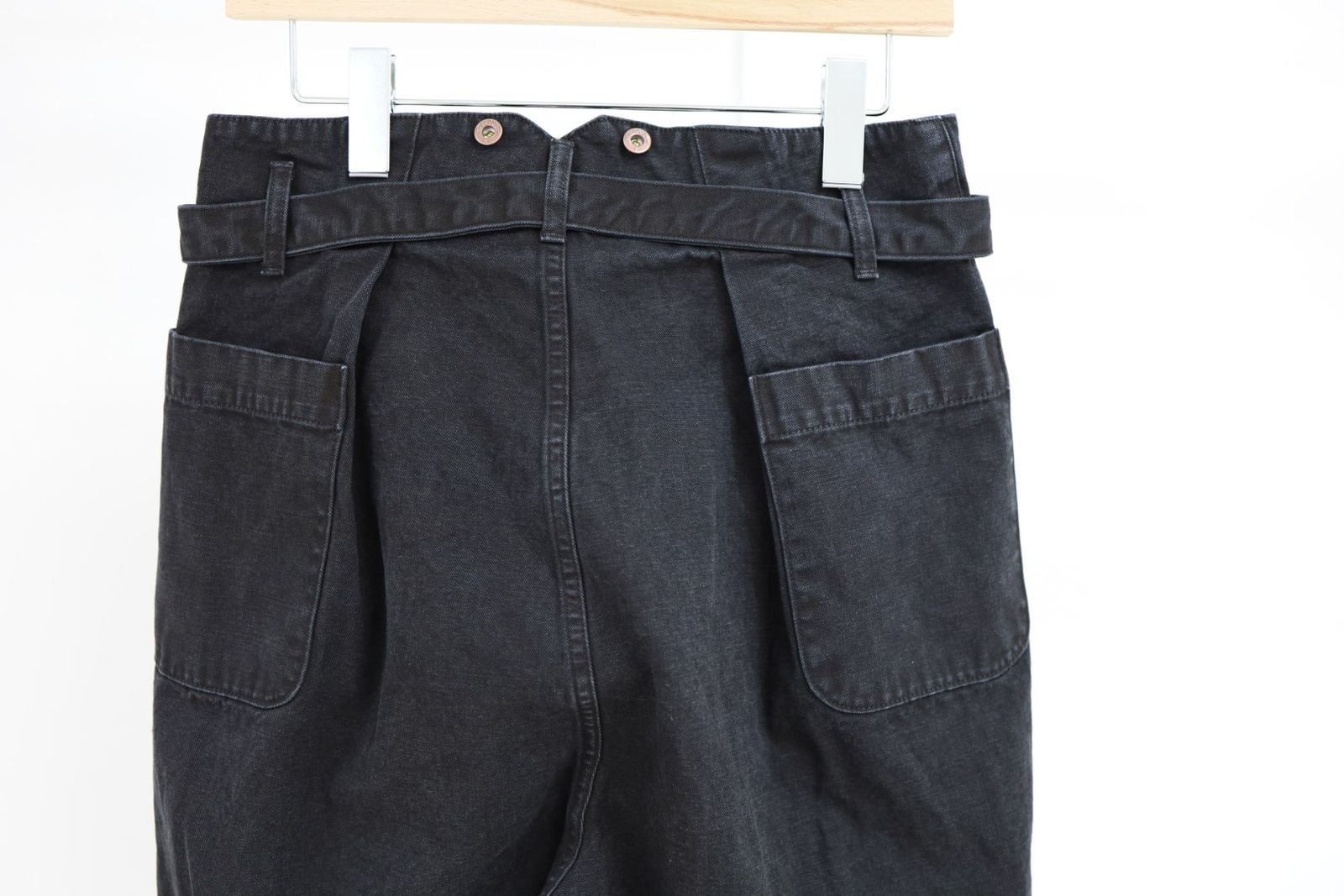 Gurank グランク 26SS ベルテッドパンツ CH belted work pants (2607HB) BLACK★新作発売！