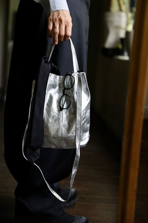 Morphee / モルフェトートバッグ 2WAY SMALL TOTE（SHORT）SILVER