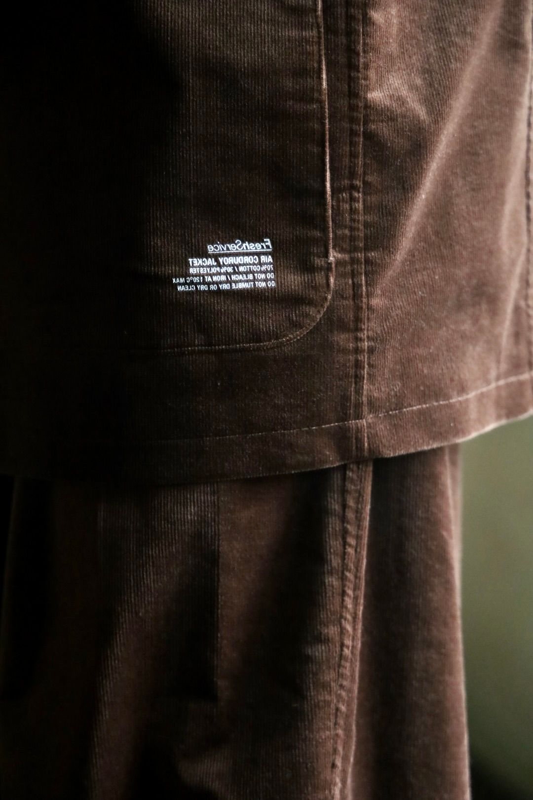 FreshService 26AW AIR CORDUROY JACKET"BROWN"スタイル
