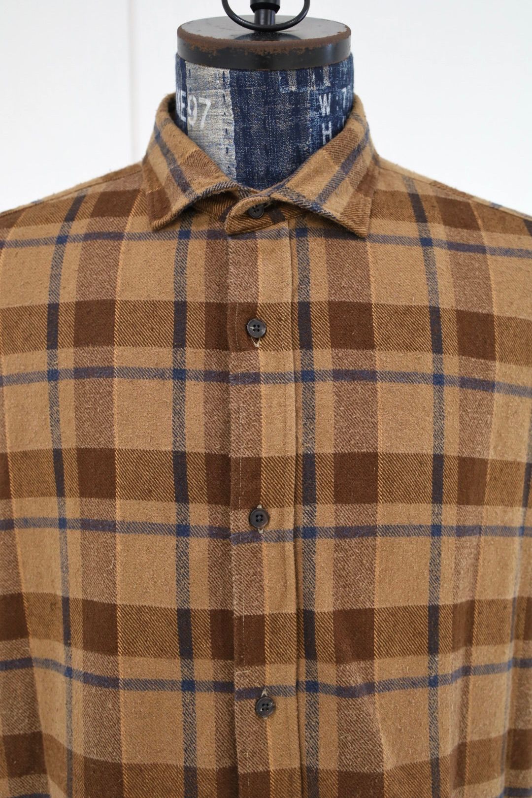 アプレッセ 2026 STYLE2 Vintage Cotton Silk Nep Twill Check Shirts(26AAP-02-07)BROWN☆8月22日(土)発売！