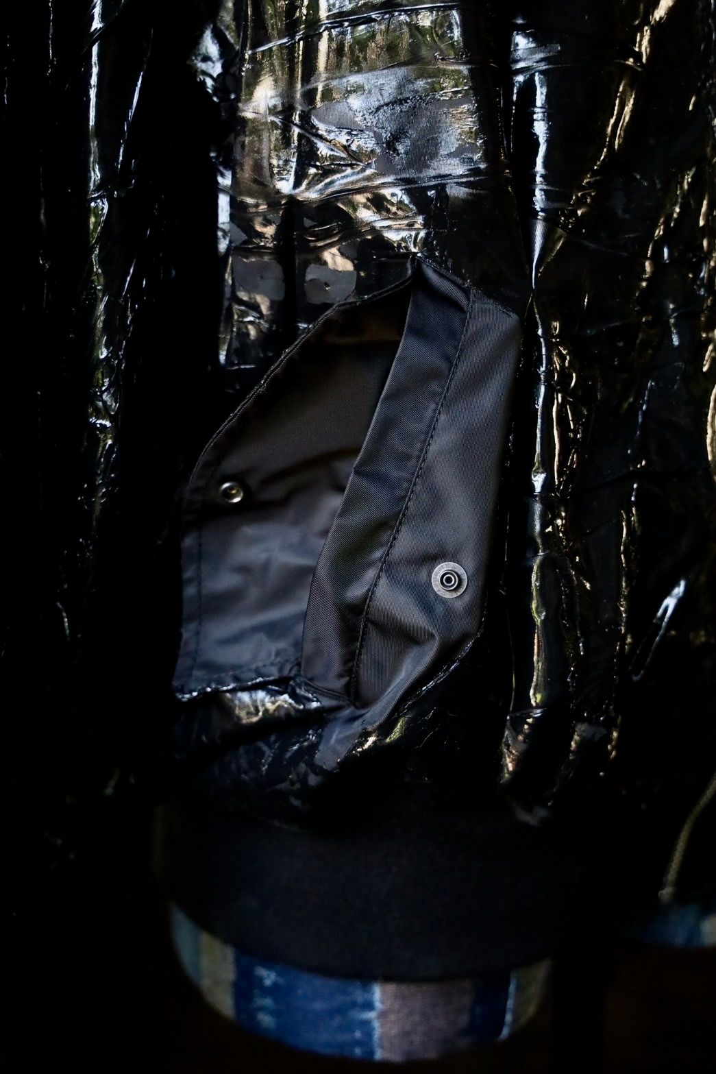ヨーク24FW RUBBER HAND PAINTED BOMBER JACKET(YK24FW0758B)BLACK