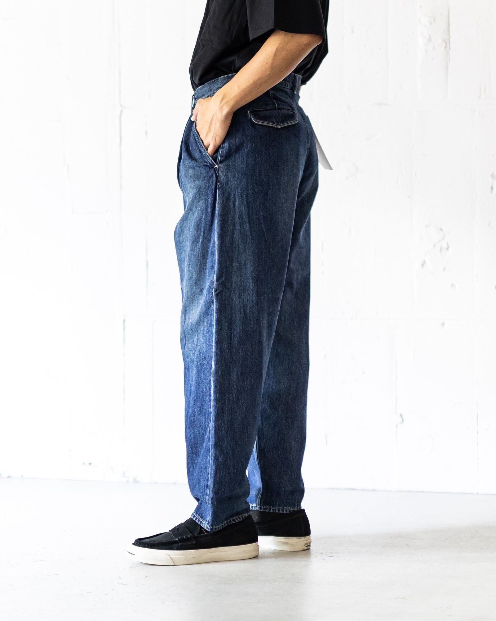 なかじまページ Graphpaper - グラフペーパー25AW Selvage Denim Two Tuck