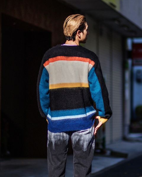 YOKE MOHAIR BORDER V-NECK ZIP CARDIGAN11月23日(土)新作発売！