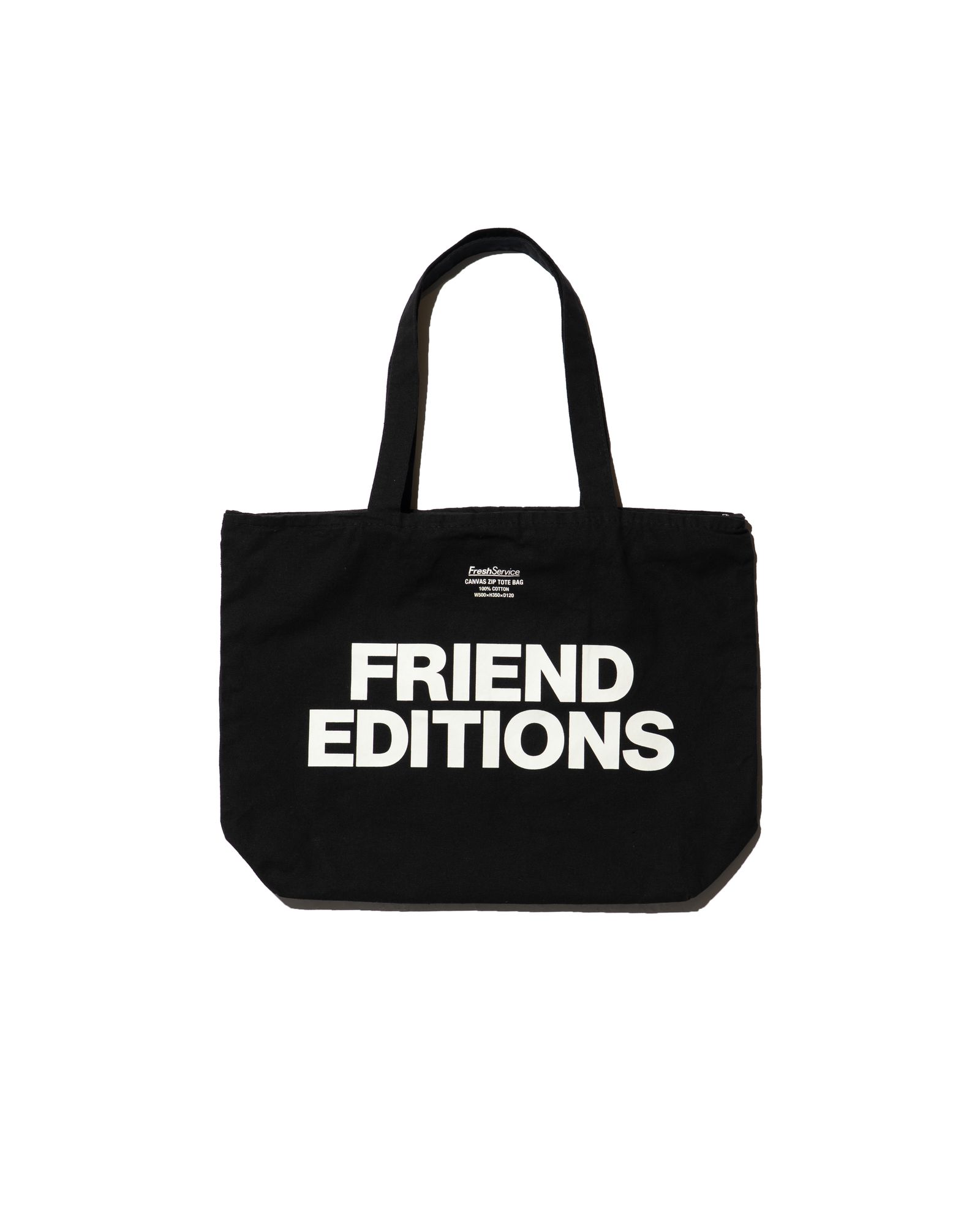 フレッシュサービス FRIEND EDITIONS CANVAS ZIP TOTE BAG(FSP261-90091FE)BLACK☆3月14日(土)発売！