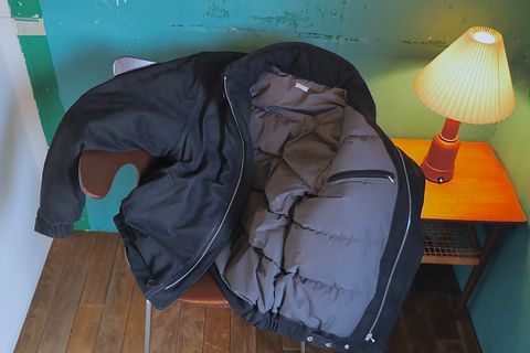 A.PRESSE Nubuck Leather Down Jacketスタイル