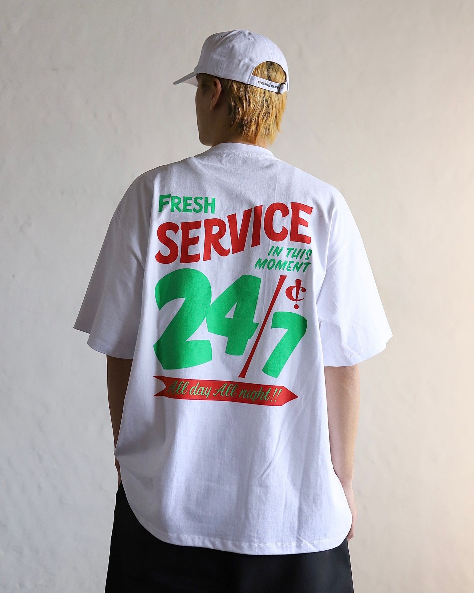 FreshService 24SS CORPORATE PRINTED S/S TEE "All Day All Night" style 2024.3.8