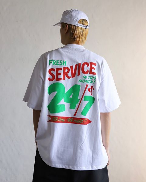 FreshService 24SS CORPORATE PRINTED S/S TEE "All Day All Night" style 2024.3.8
