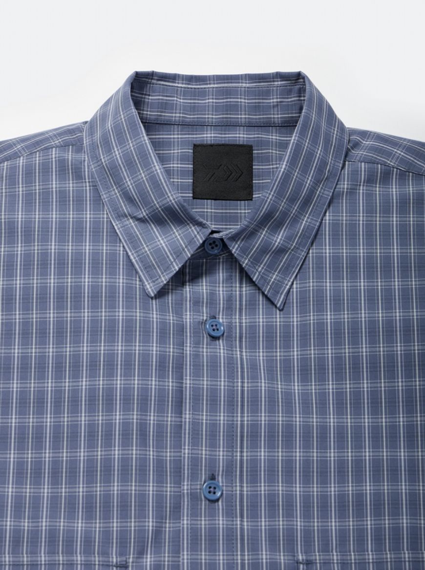 DAIWA PIER39(ダイワピア39) TECH FISHING SHIRT S/S SUMMER PLAID(BE-70026)SMOKE BLUE☆2月21日(土)発売！