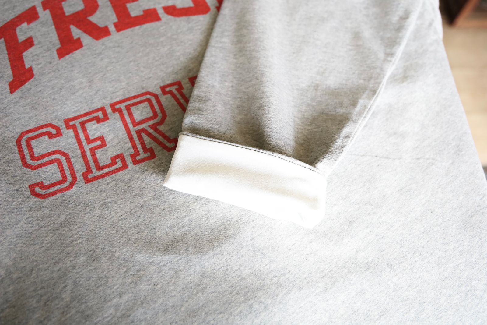 フレッシュサービス REVERSIBLE L/S TEE (FSC252-70041)H.GRAY