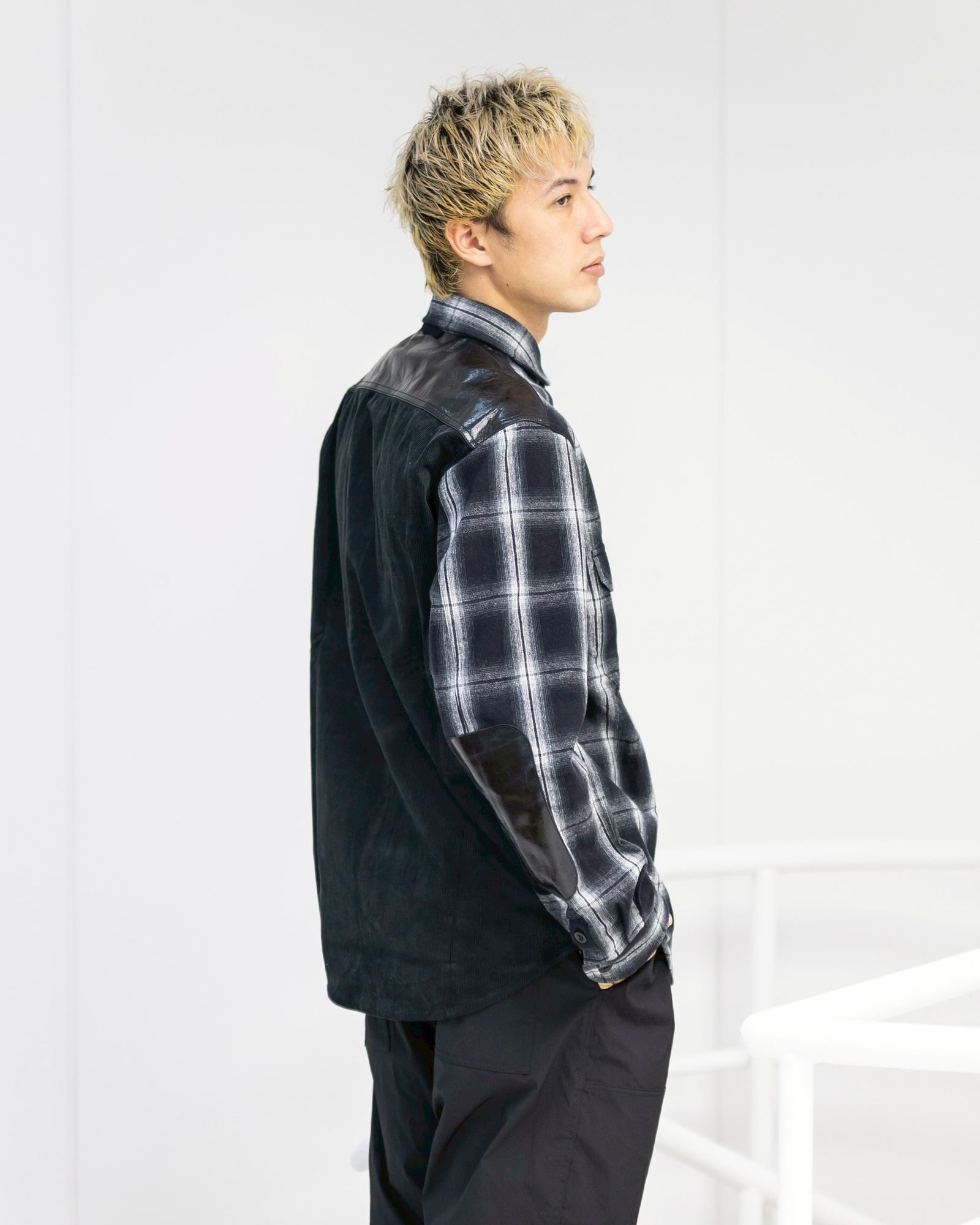 JUNYA WATANABE MAN 綿フランネルチェックコーデュロイレザーシャツ 11月1日(土)新作発売！