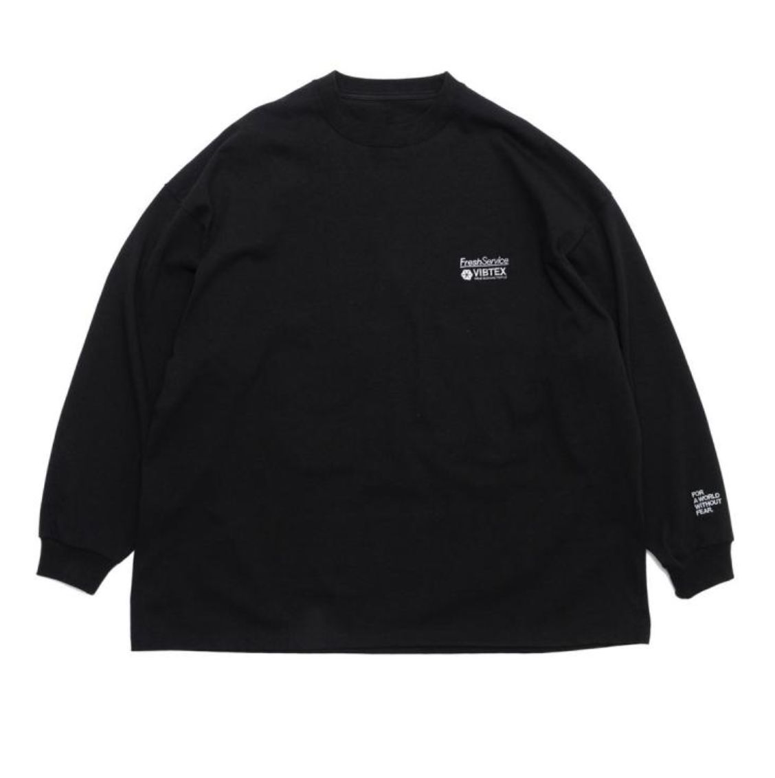 フレッシュサービス VIBTEX for FreshService L/S CREW NECK TEE (BLACK)