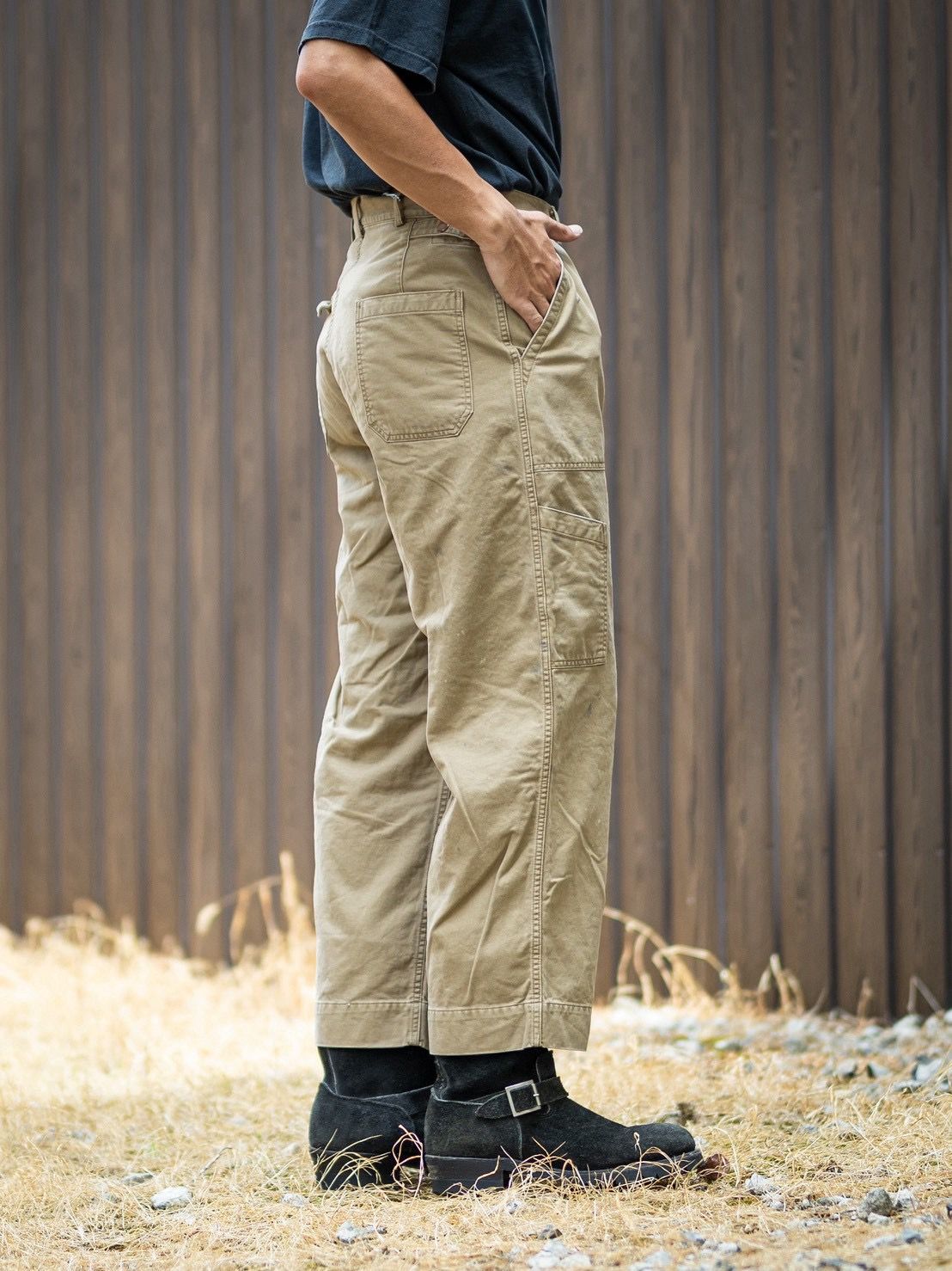 BOW WOW 26FW MECHANIC TROUSERS(BWU-MT)KHAKI☆8月29日(土)11:00発売！