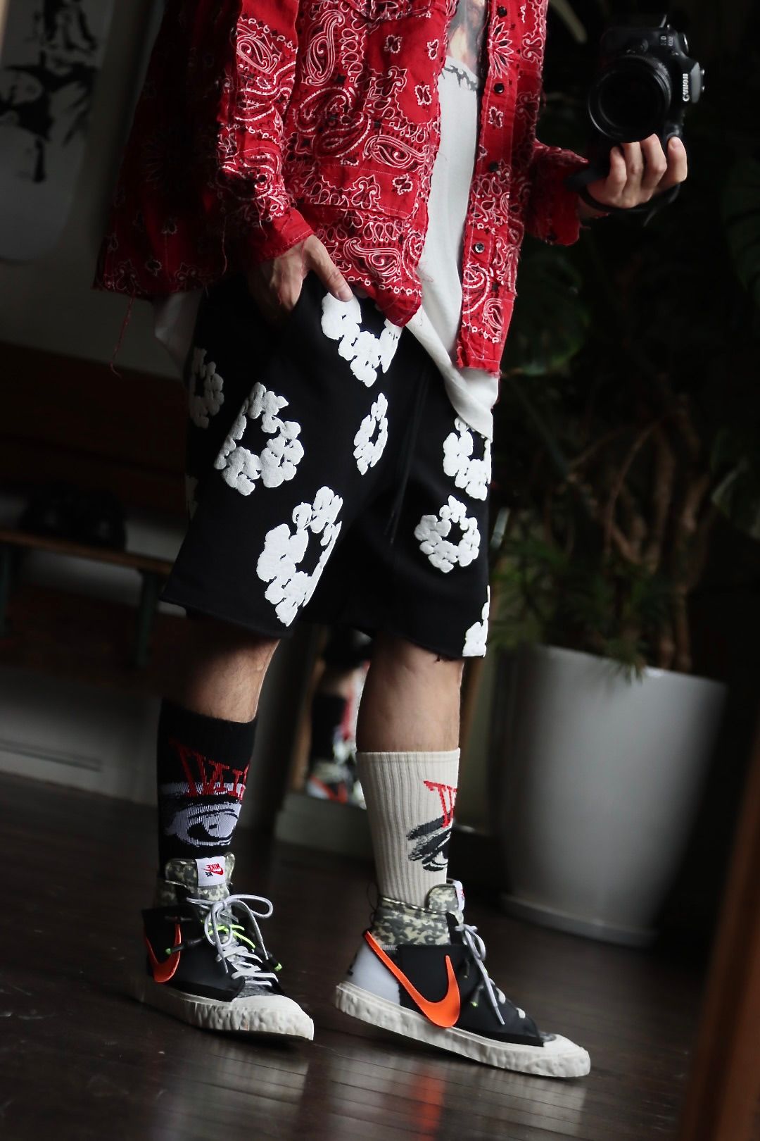 レディメイド×デニムティアーズREADYMADE×DENIM TEARS SWEAT SHORTSスタイル.2022.9.29.