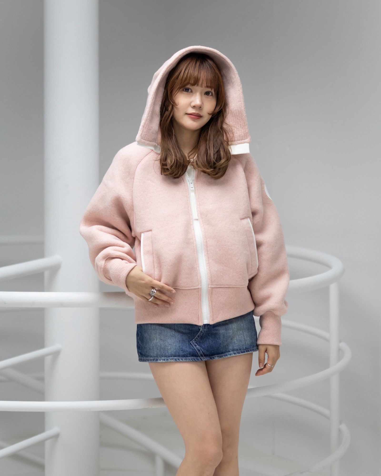 カナダグース レディース Chilliwack Fleece Bomber White Label(7102WW)Vintage Rose☆新作発売！