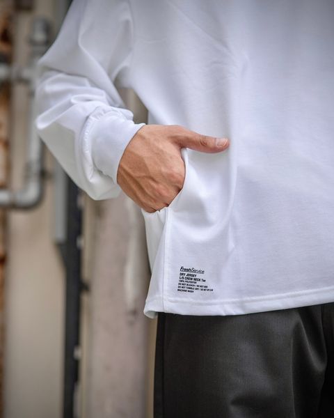 FreshService 新作DRY JERSEY L/S CREW NECK Tee(WHITE)style 2024.6.8