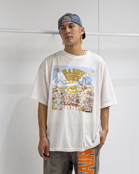 セントマイケル 26SS SAINT WET SS T-SHIRT(SM-MK8-0000-016)WHITE☆4月11日(土)発売！