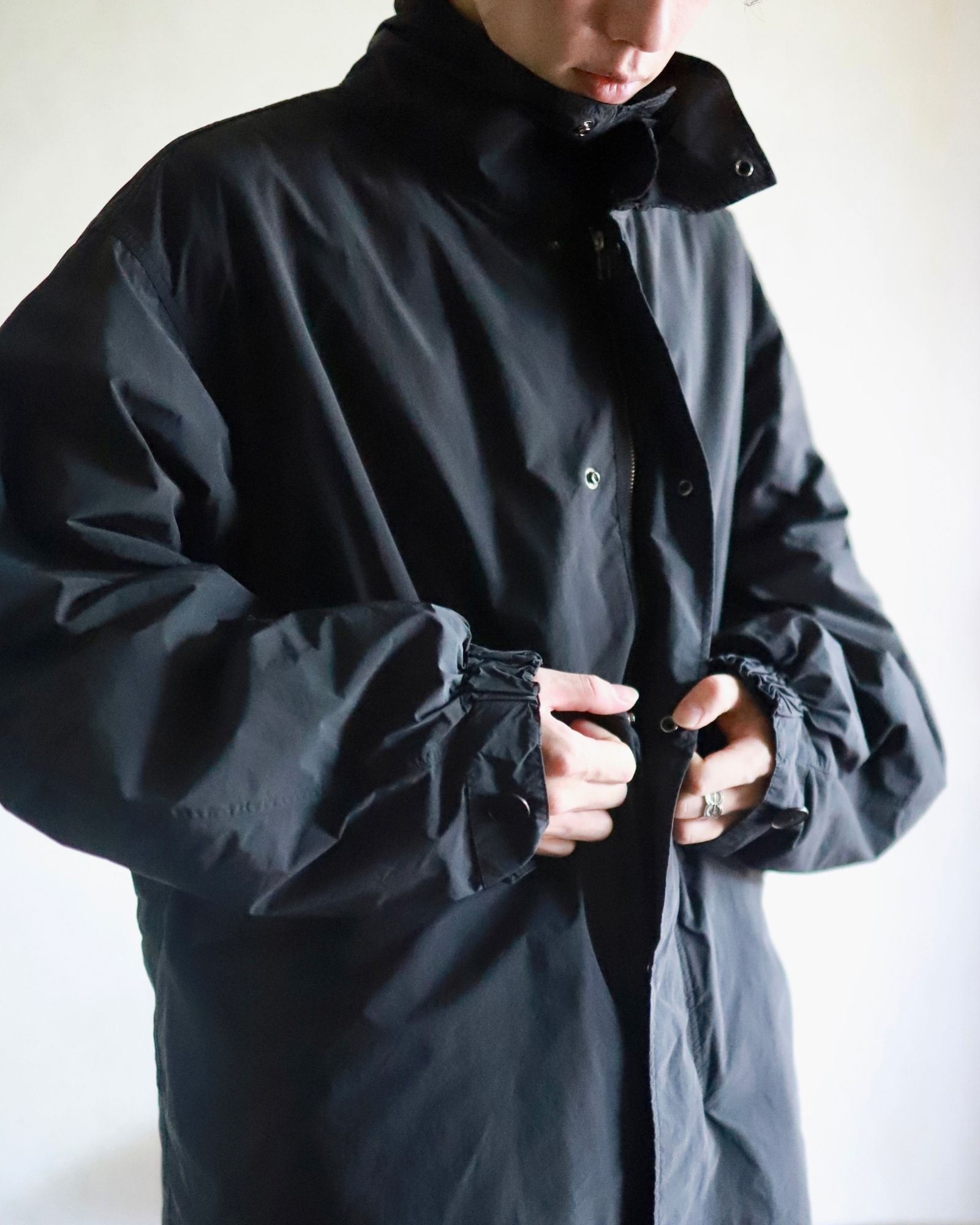 ATON エイトン 23AW AIR WEATHER SHORT MODS COATスタイル