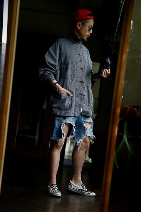 ©SAINT M×××××× ベルベルジンコラボ STRIPE BB_DENIM JKTスタイル(SIZE:S)