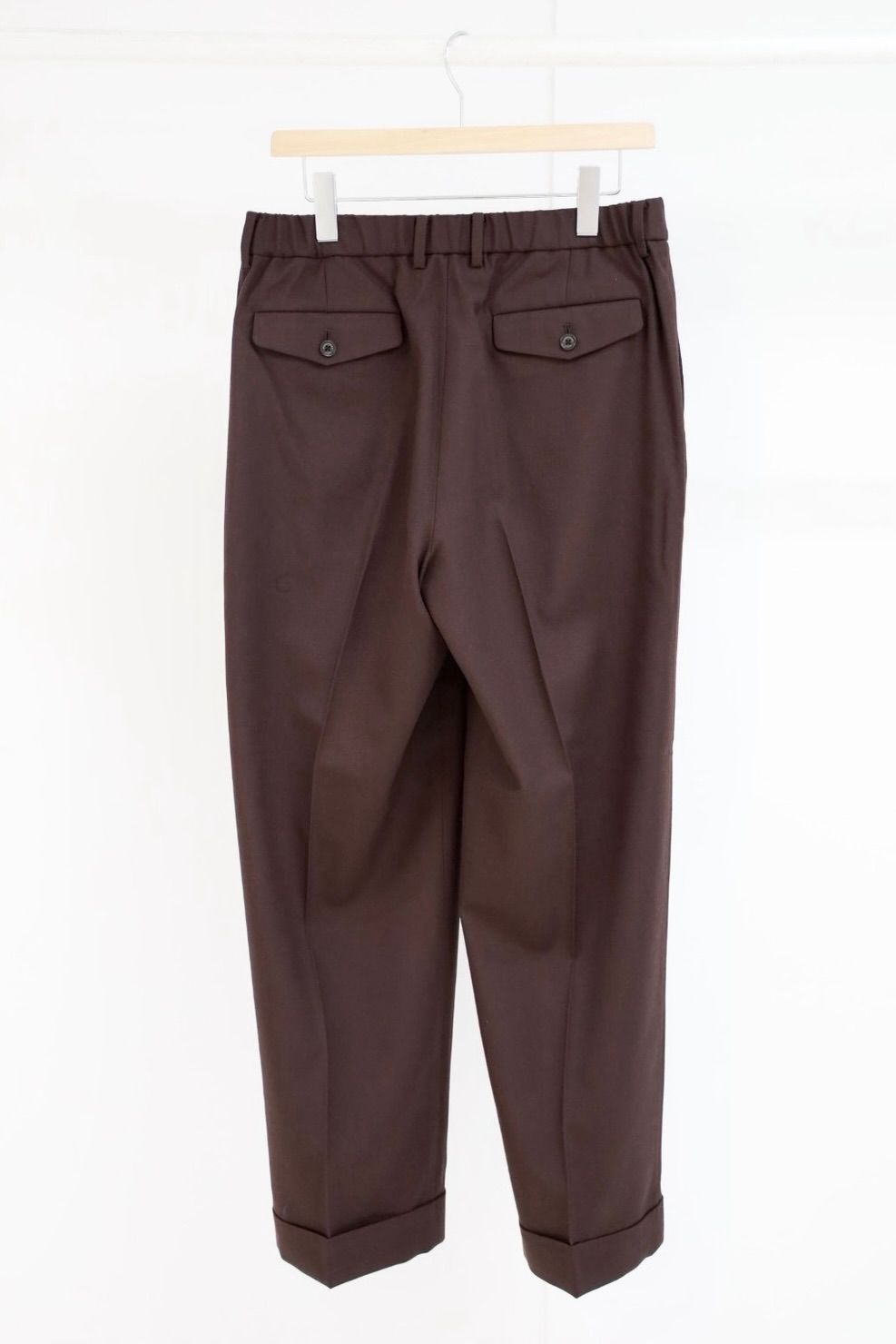 マーカウェア 26AW DOUBLE PLEATED SEMI EASY TROUSERS(A26C07PT02C) DARK BROWN☆新作発売！