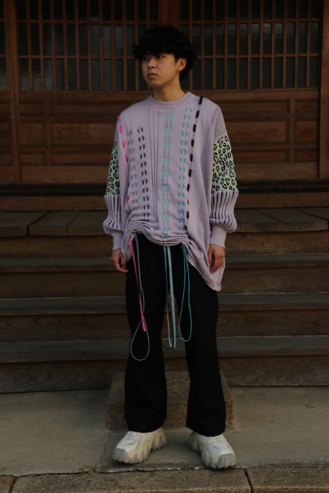 KIDILL×rurumu Drawcord Knit Pullover(KL495) style 2021.02.28.