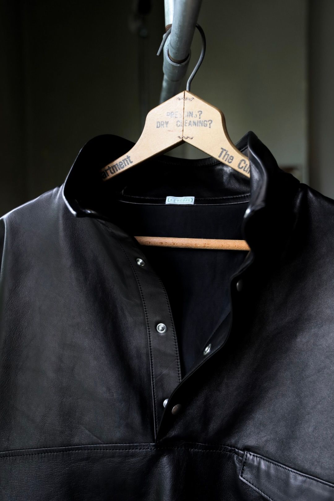 アプレッセ 2026 STYLE2 Leather Pullover Snap Shirts(26AAP-01-72)BLACK☆10月17日(土)新作発売！