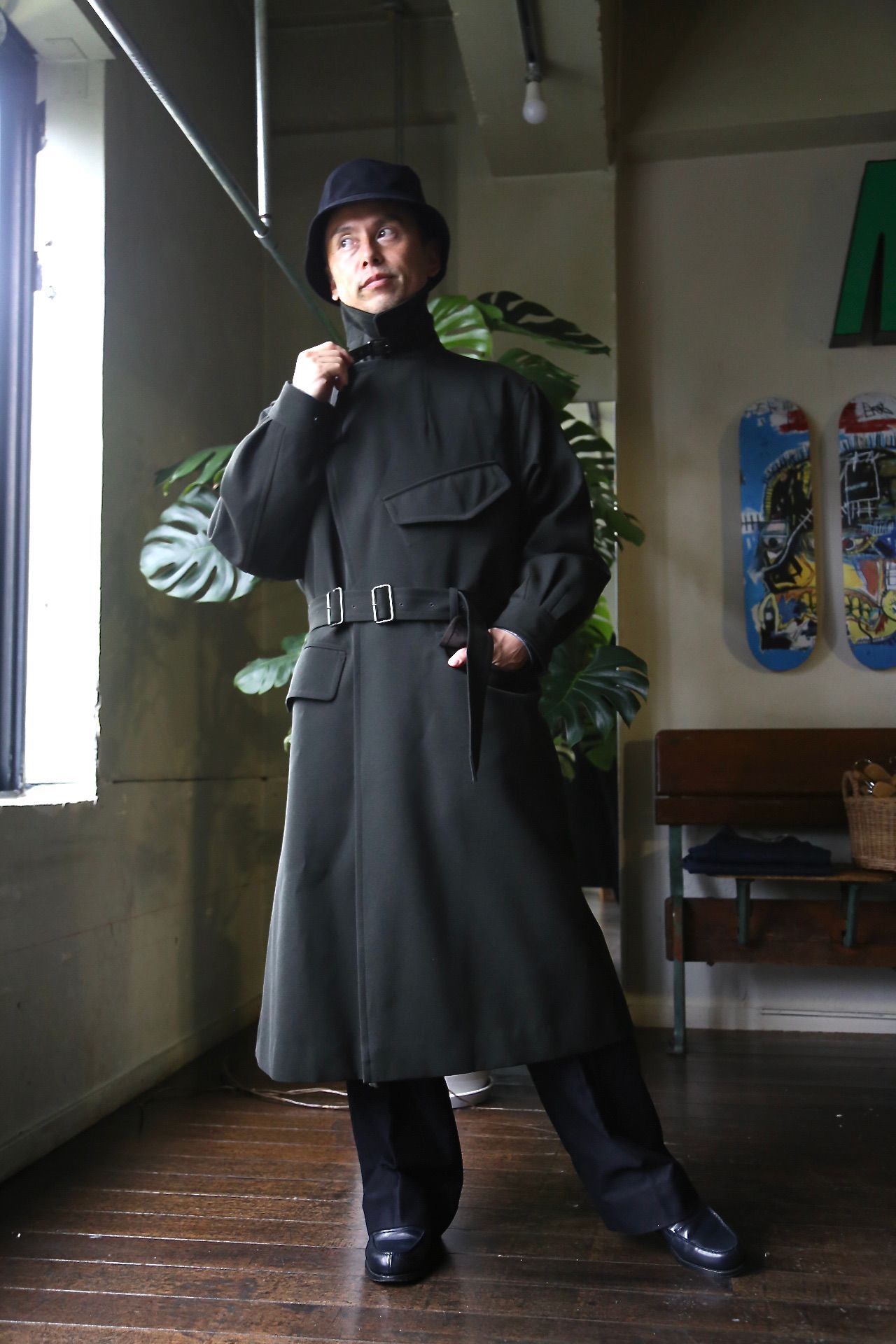 blurhms Wool Surge Motorcycle Coat 