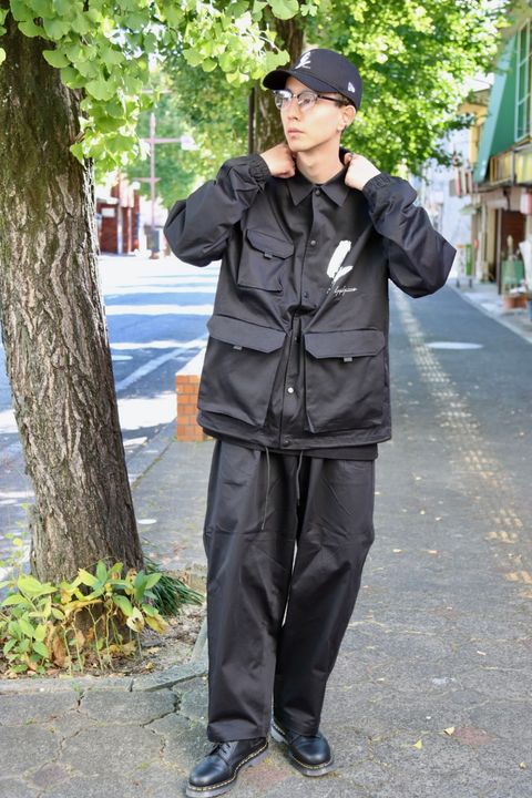 Yohji Yamamoto×NEWERA フィールドコーチジャケットスタイル