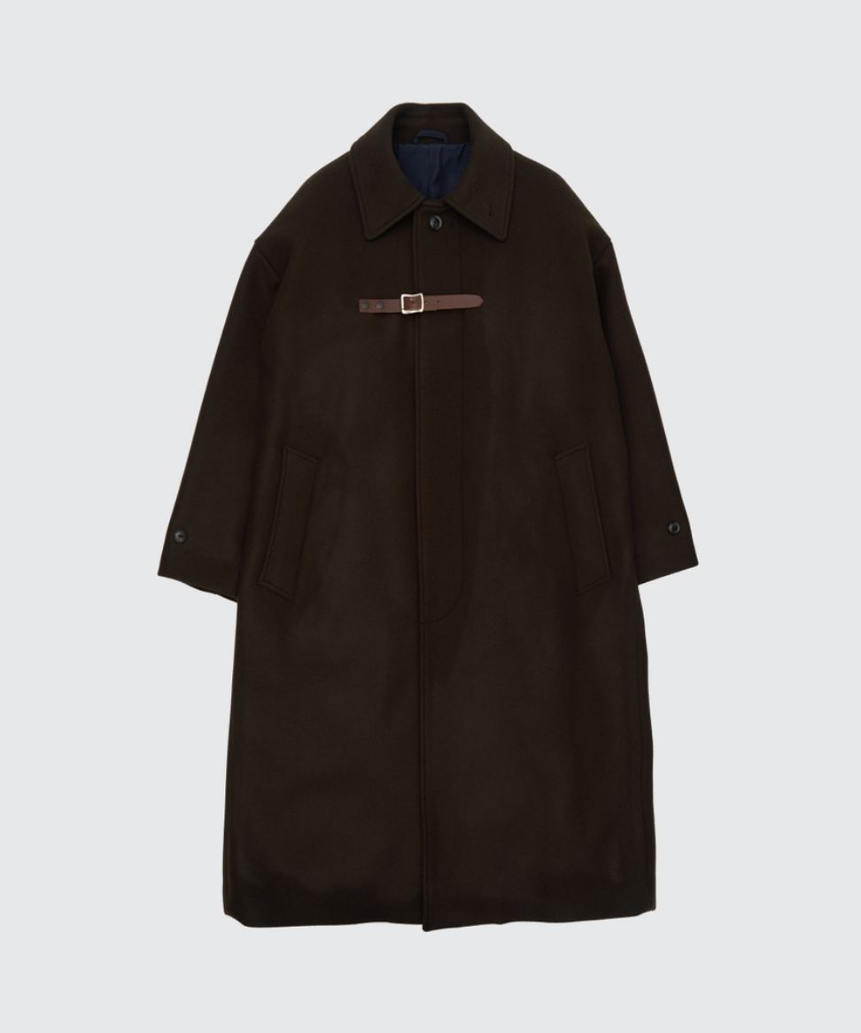 ヨーク 25FW Melton Big Balmaccan Coat(YK25FW01033C)BROWN☆10月11日(土)新作発売！