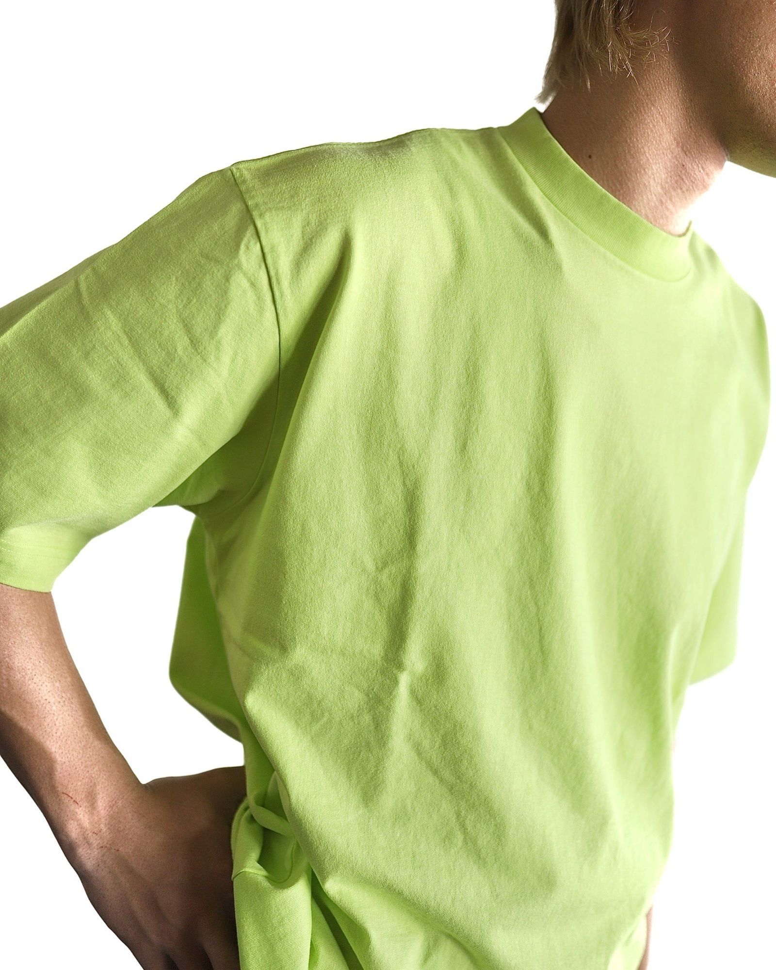 ブラームス24SS blurhms Piece-dyed Plain Tee(BrightYellow) style 2024.3.21